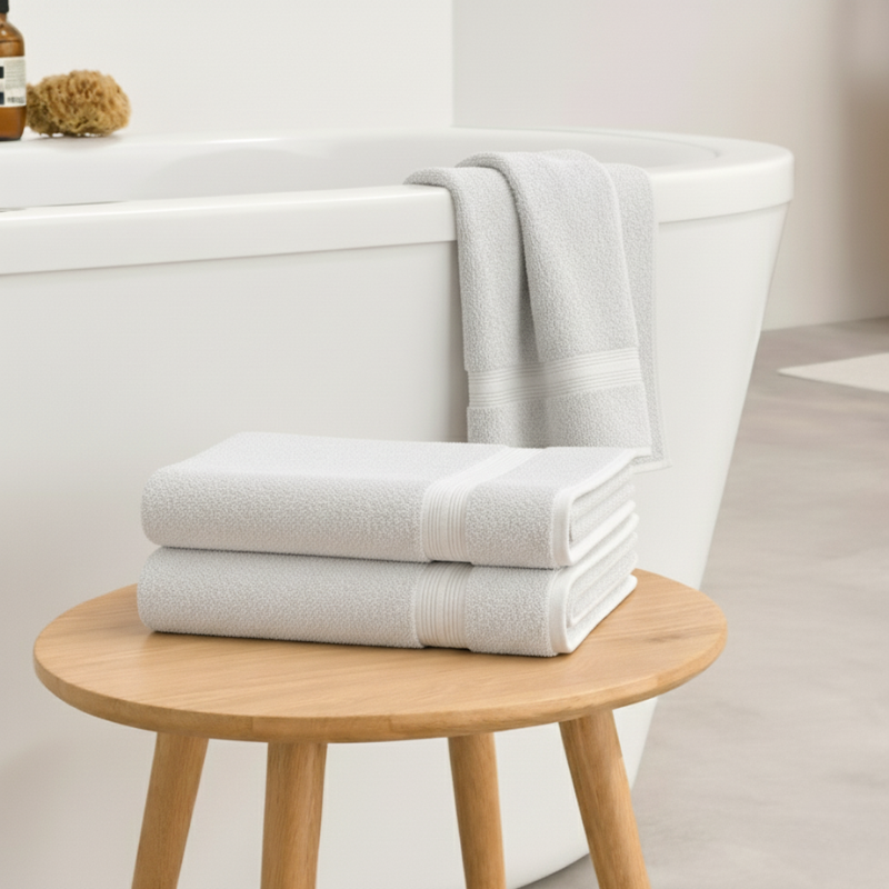 Écru Blanc Badetuch-Duo — 800 GSM