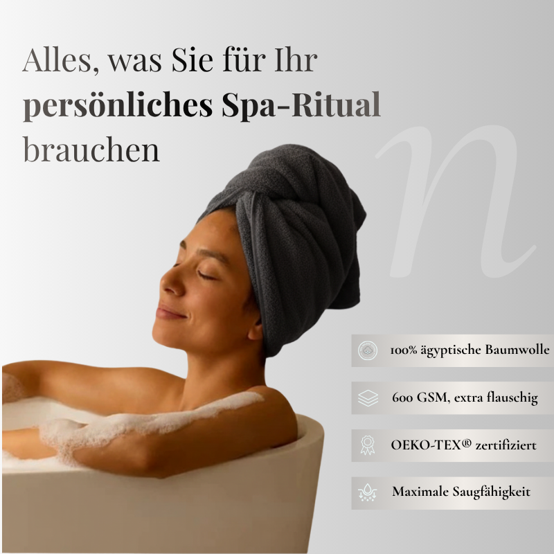 Gris Minéral Spa-Set — 600 GSM (12-teilig)
