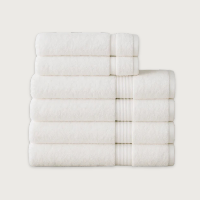 Écru Blanc Spa-Set — 800 GSM (6-teilig)