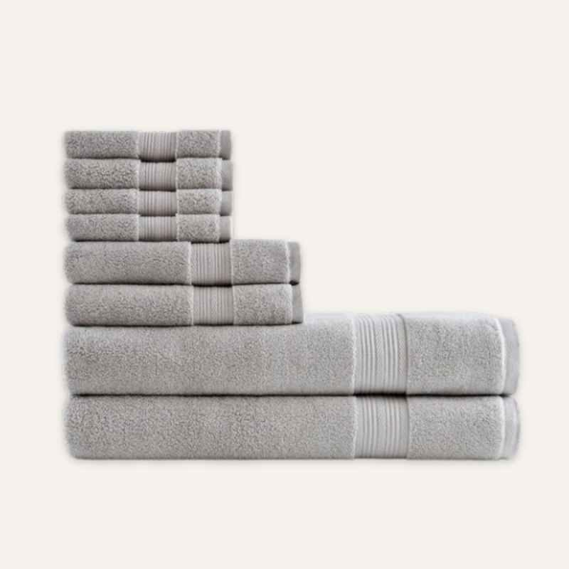 Gris Minéral Bade-Set — 600 GSM (8-teilig)