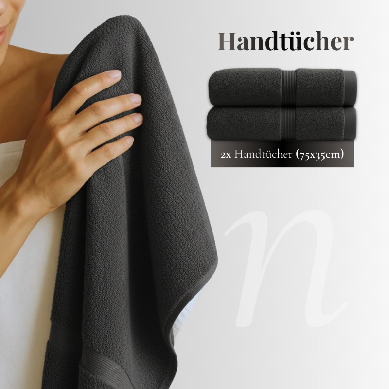 Gris Minéral Spa-Set — 600 GSM (6-teilig)