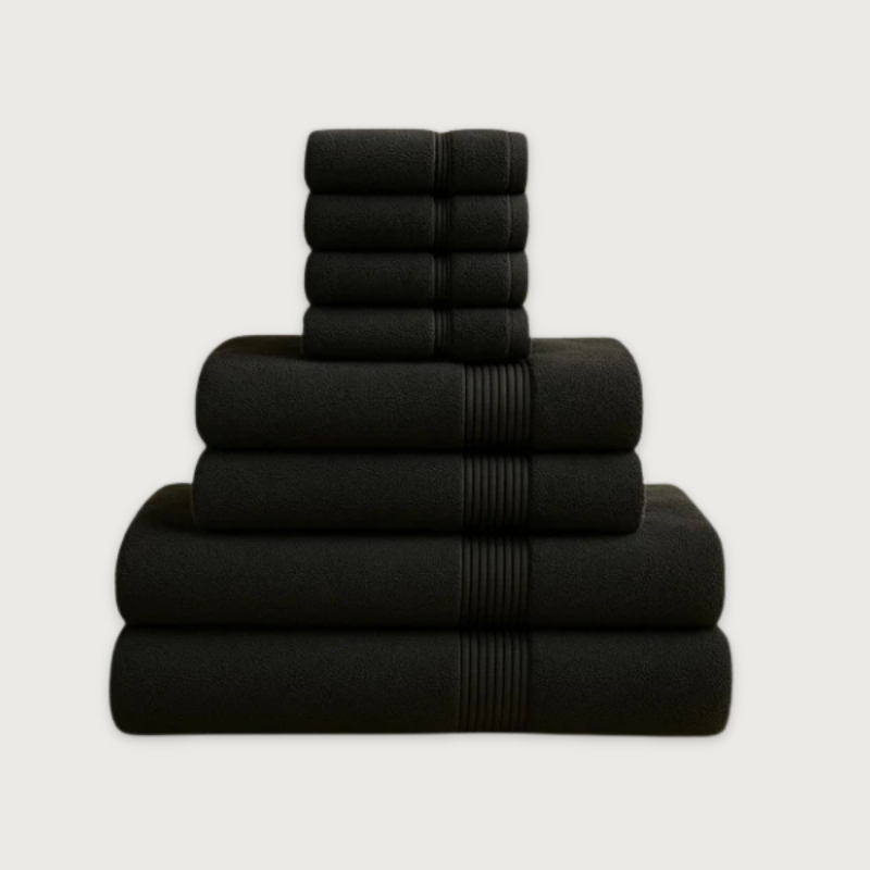 Noir Nuit Bade-Set — 800 GSM (8-teilig)