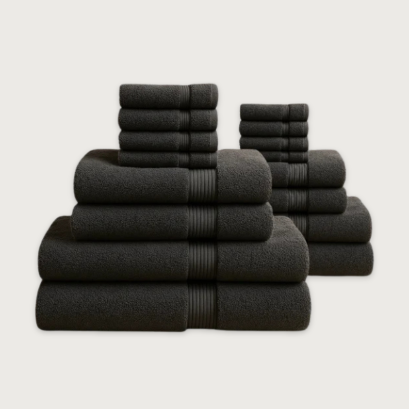 Gris Minéral Bade-Set — 800 GSM (16-teilig)