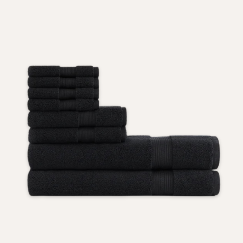Noir Nuit Bade-Set — 600 GSM (8-teilig)