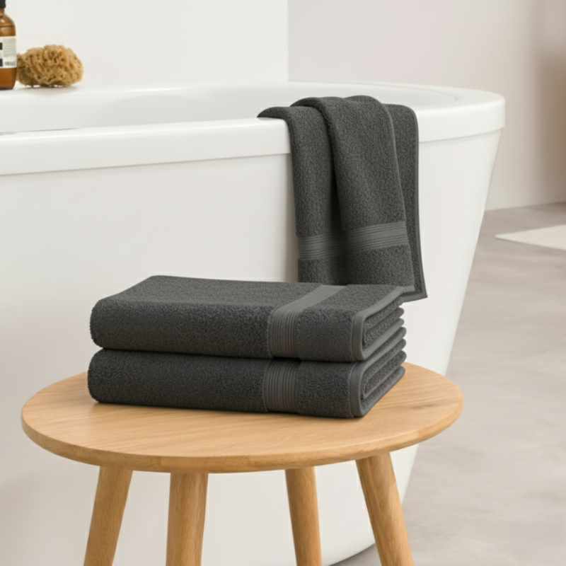 Gris Minéral Bade-Set — 600 GSM (8-teilig)