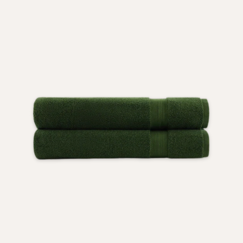 Vert Olive Badetuch-Duo — 600 GSM