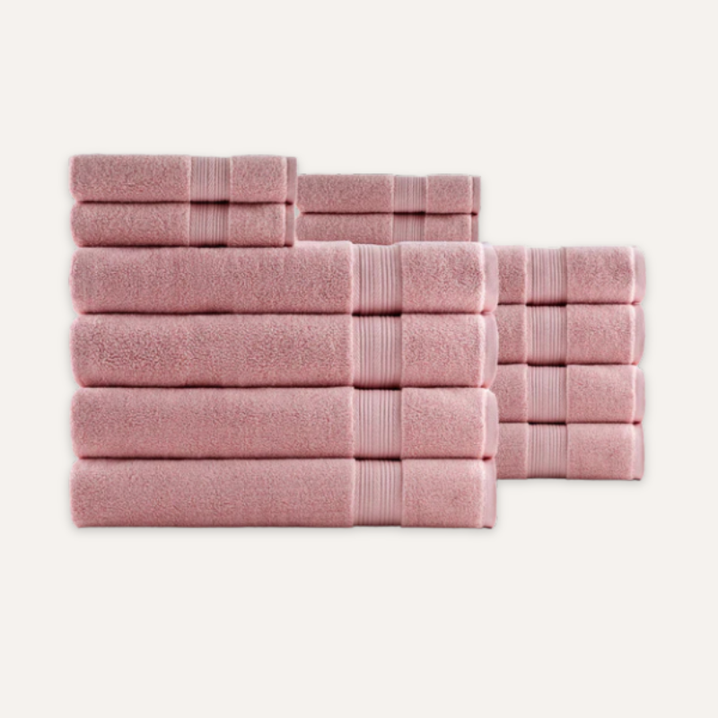 Rose Corail Spa-Set — 600 GSM (12-teilig)