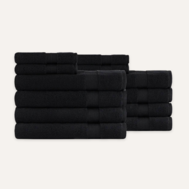 Noir Nuit Spa-Set — 600 GSM (12-teilig)