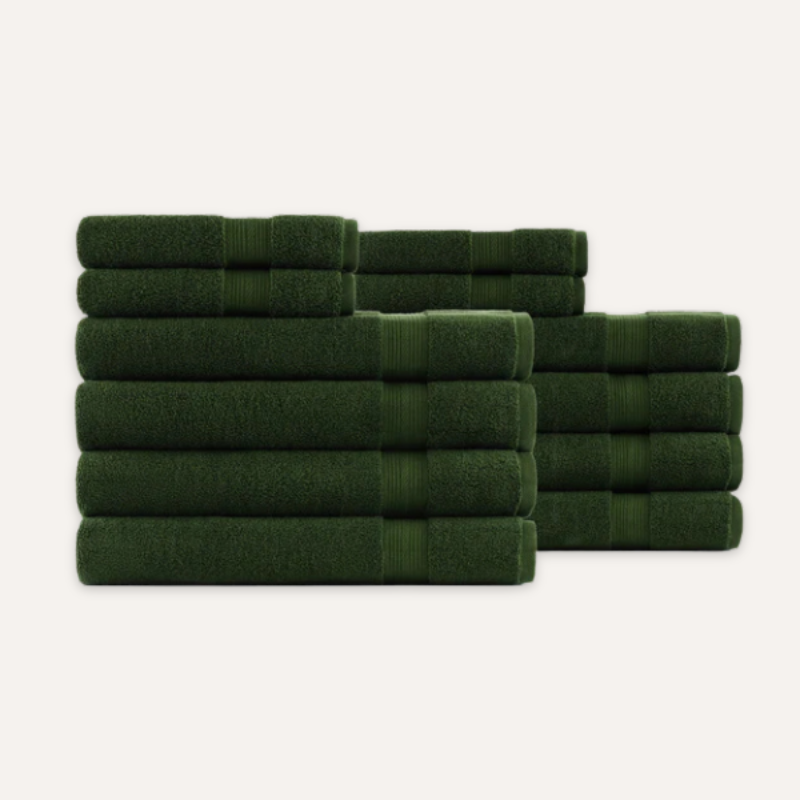 Vert Olive Spa-Set — 600 GSM (12-teilig)