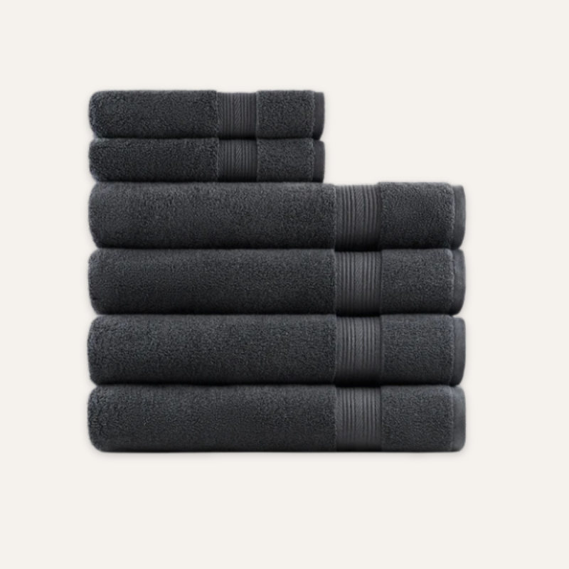 Gris Minéral Spa-Set — 600 GSM (6-teilig)